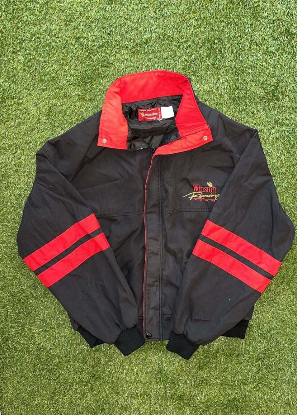 Vintage Swingster Winston Racing Team Full Zip Nylon Windbreaker Jacket